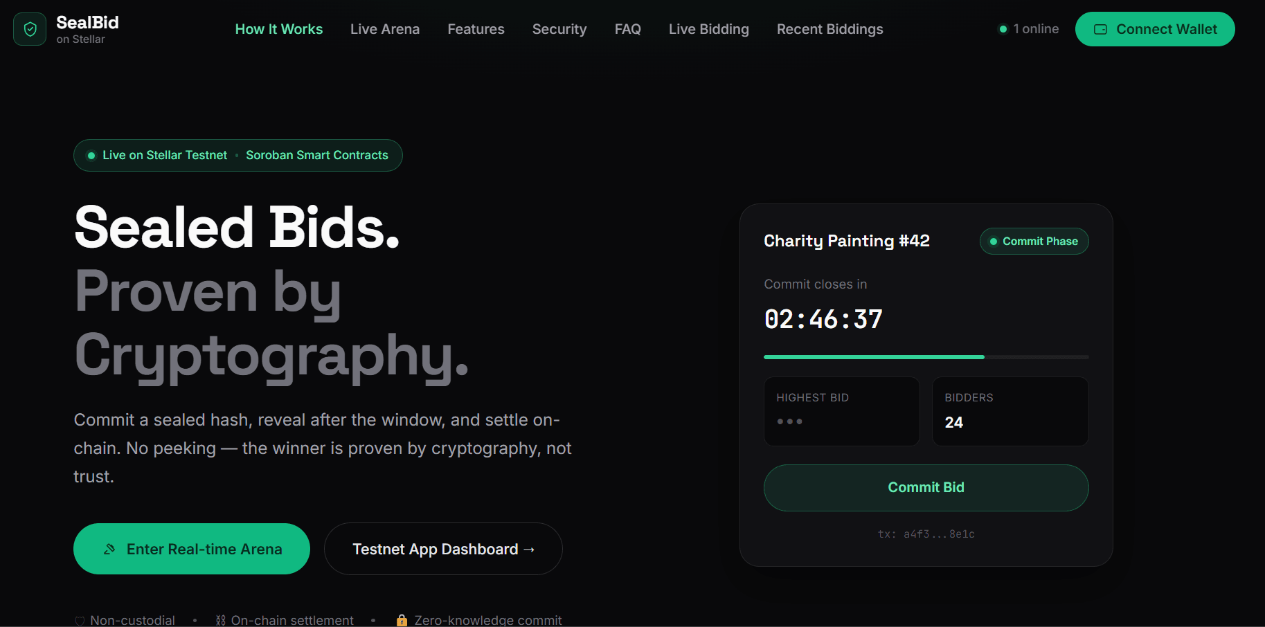 SealBid project screenshot